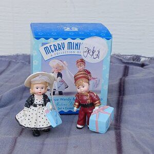 Park Avenue Wendy & Alex the Bellhop. Merry Miniatures. 1999 Hallmark